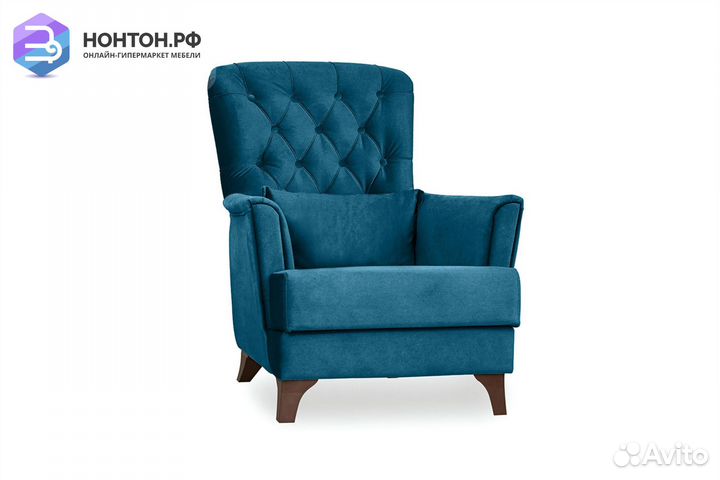 Кресло Ирис темно-синее