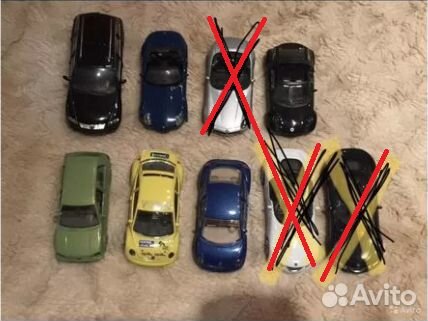 Модели зарубежных автомобилей 1:43