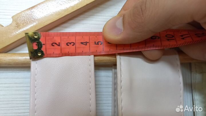 Кожаный пояс для шубы