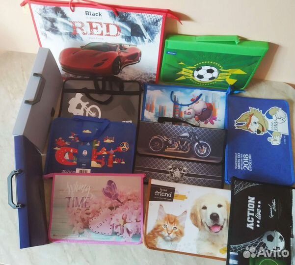 Папки д/труда изо портфель новые