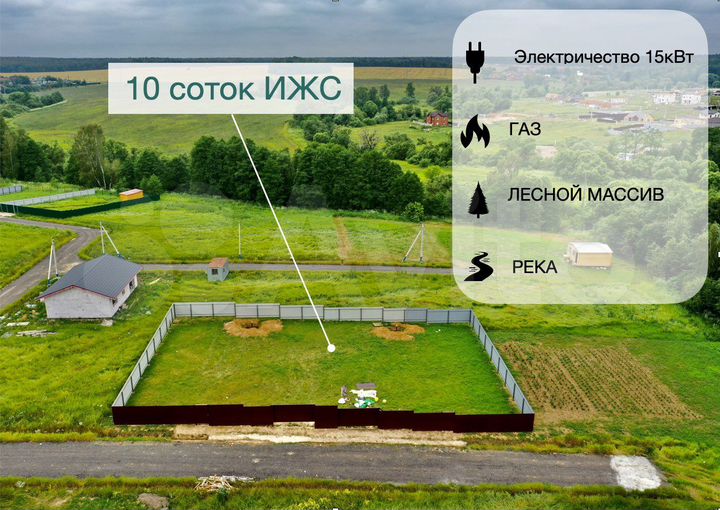 Участок 10 сот. (ИЖС)