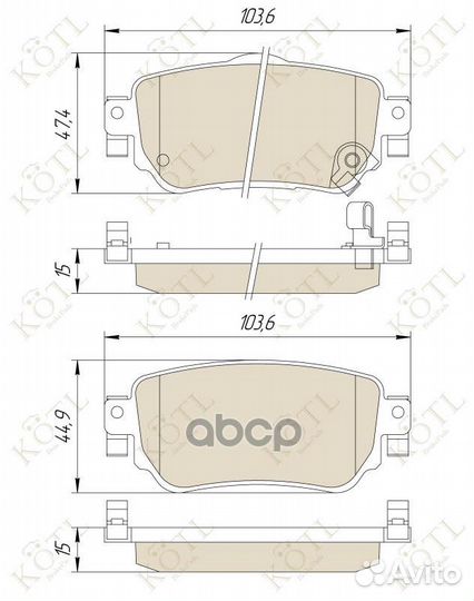 Колодки тормозные дисковые задние к-т nissan QA