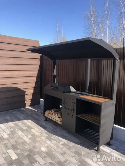 Мангал с крышей