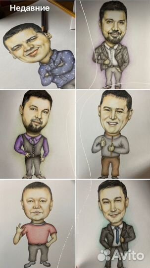 Портреты, шаржи по фото
