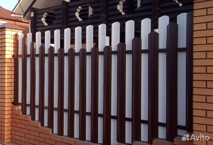 Забор металлический цена за метр быстро