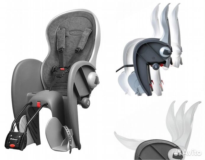 Сиденье детское Polisport Wallaby Evolution DeLuxe