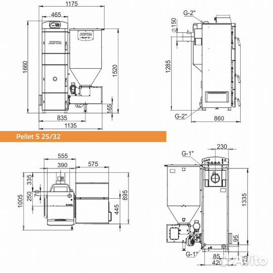 Котел отопительный автомат Zota pellet S 32