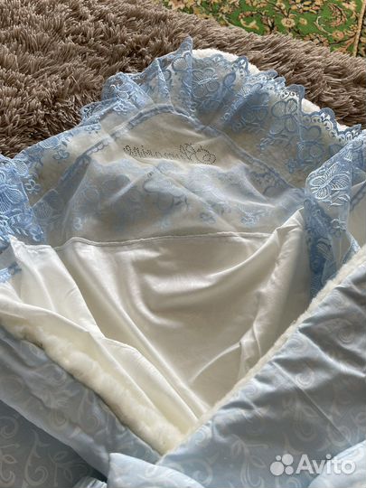 Конверт на выписку для мальчика зимний