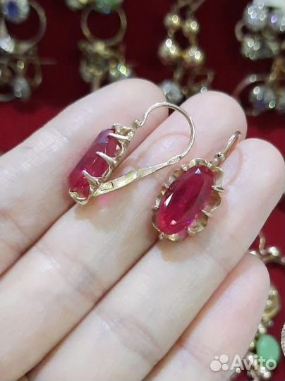 Золотые серьги 583пр СССР