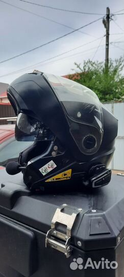 Мотошлем Nolan с гарнитурой