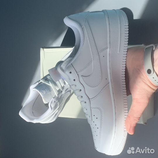 Кроссовки женские Nike Force 1'07 Белые Lux