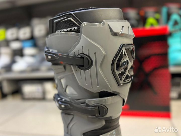 Мотоботы Scoyco TWL edition, черно-серый Размер 44