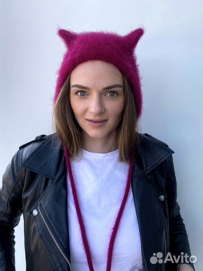 Шапка чепчик с ушками