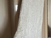 Свадебное платье 44 с открытой спиной