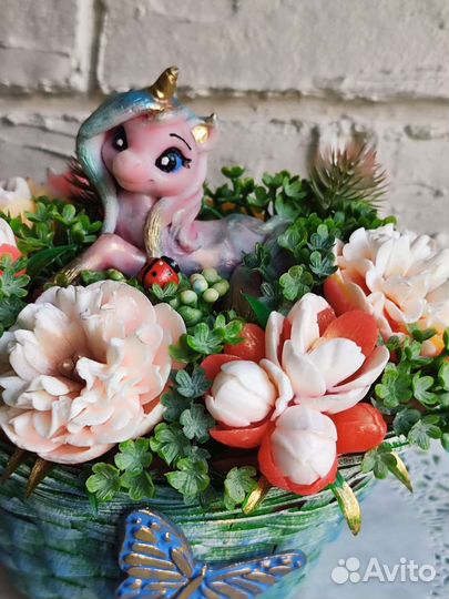 Букет цветов из мыла