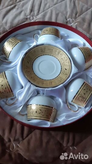 Кофейный фарфоровый сервиз