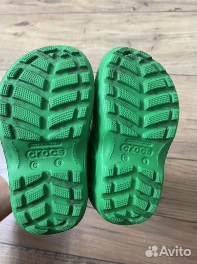 Резиновые сапожки crocs c6