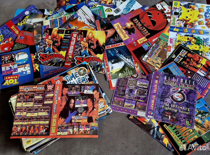 Sega обложки для картриджей из 90х