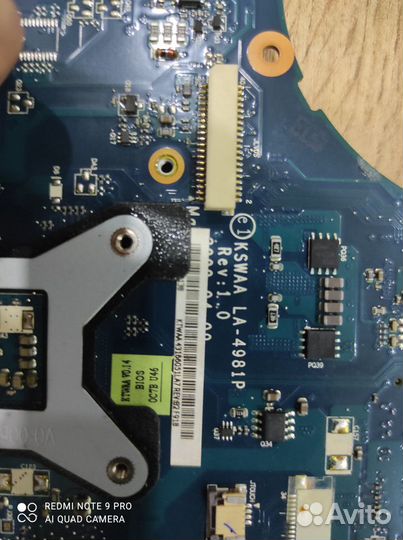 Мат. плата LA-4981P для Toshiba L550/L555