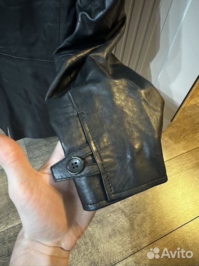 Кожаная куртка пиджак versace оригинал