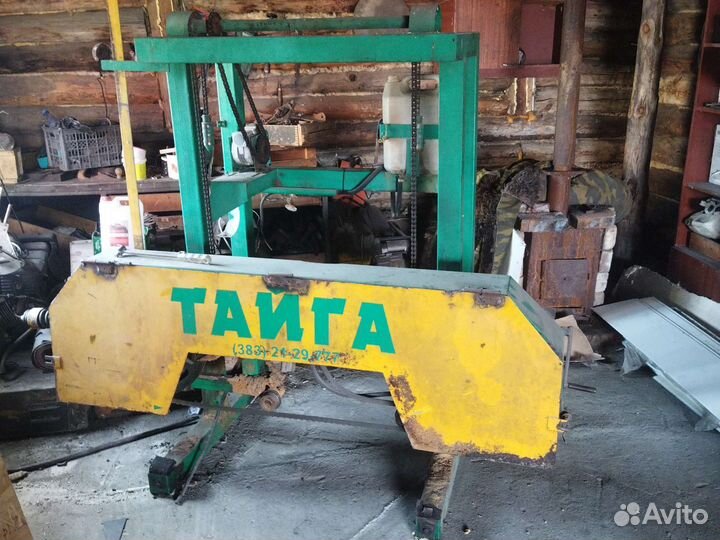 Ленточная пилорама бу 2 двигателя