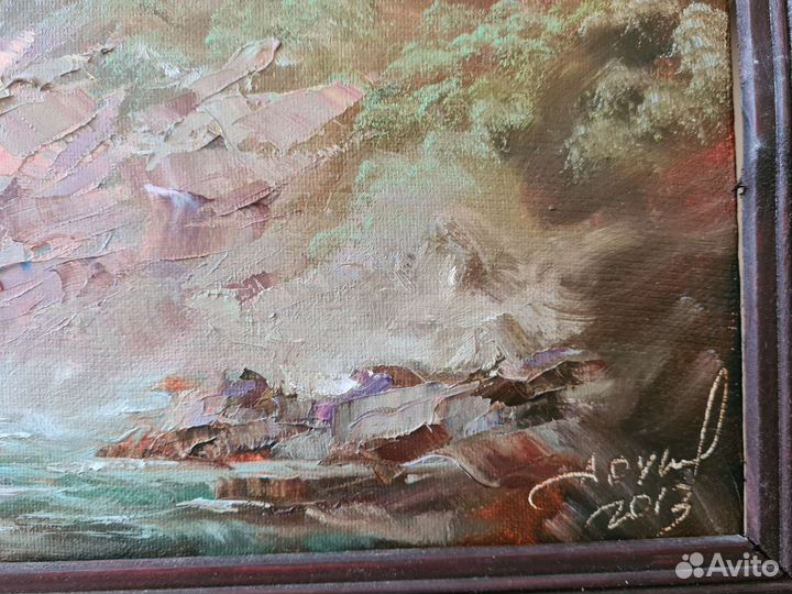 Картина маслом Бзыбское ущелье, 2013 год