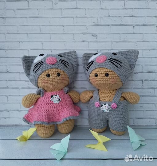 Пупсы йо-йо (вязаные игрушки)