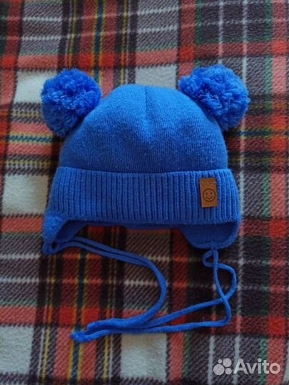Шапка детская зимняя на синтепоне и хлопке