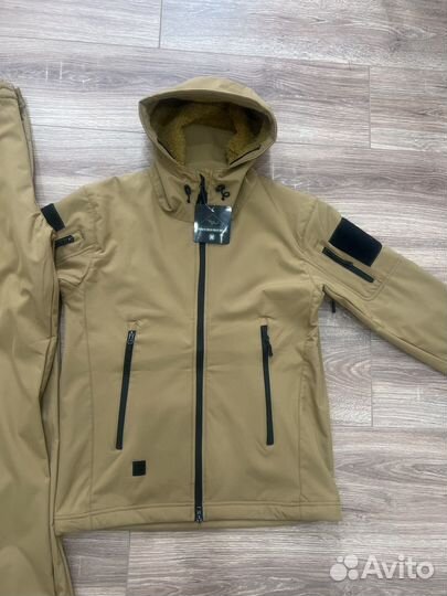 Демисезонный костюм Softshell Coyot, утепленный