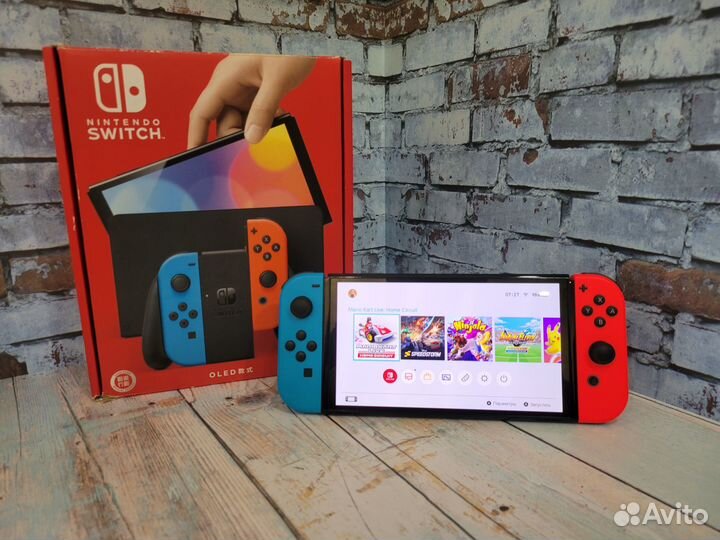 Nintendo switch oled/64gb/111 игр