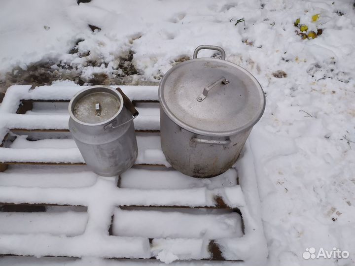 Бидоны, кастрюли, бочки из алюминия и нержавейки