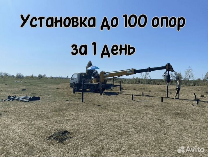 Винтовые сваи калитка