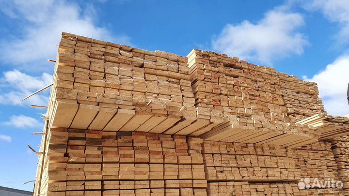 Доска обрезная 25х100х6000 мм 1й сорт с доставкой