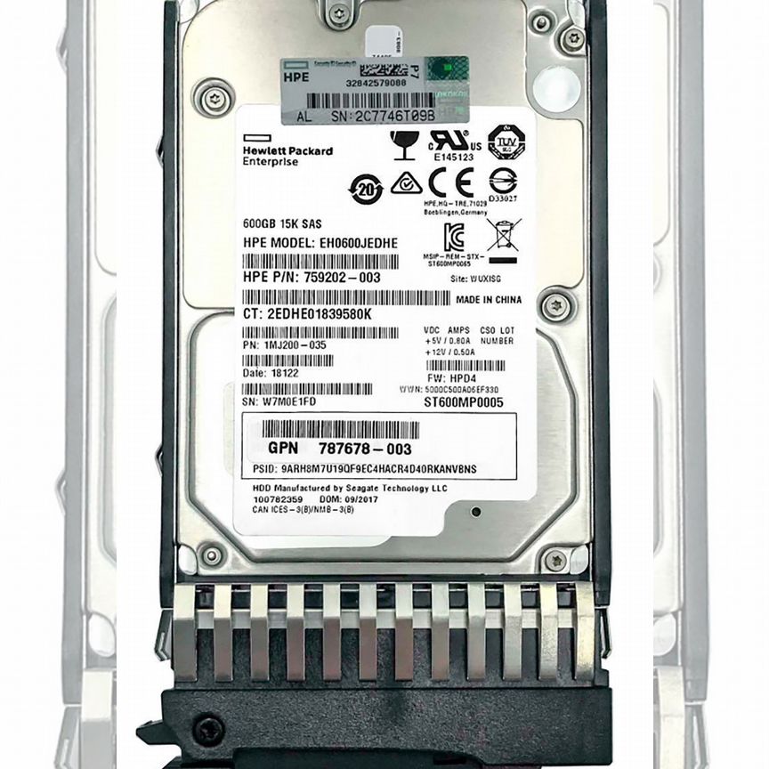 [873032-001] Жесткий Диск Hp 600gb Sas 2,5" Hdd 873032-001