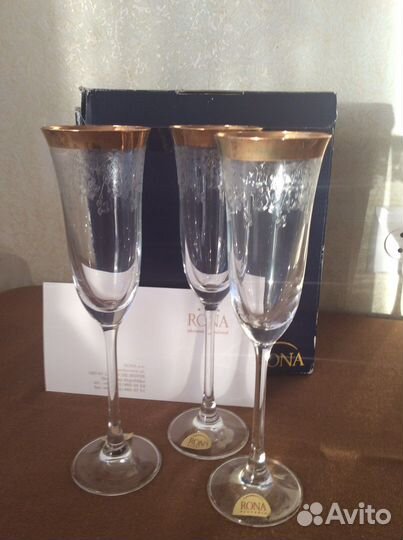 Фужеры для шампанского.(rona) Словакия