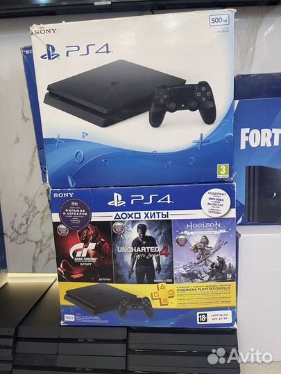 Sony PS4 FAT / Slim / Pro + большой каталог игр