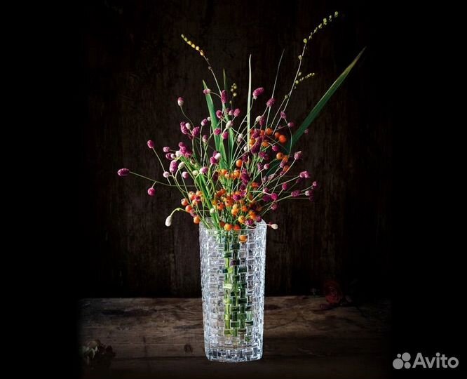 Ваза хрустальная 28 см Нахтман Bossa Nova