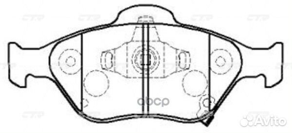 CKT-165 Колодки тормозные дисковые перед