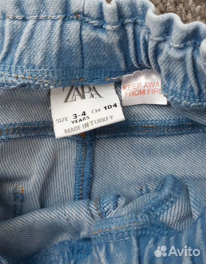 Джинсы zara 104