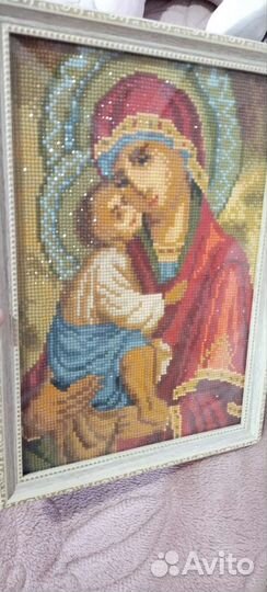 Готовые иконы из алмазной мазайки