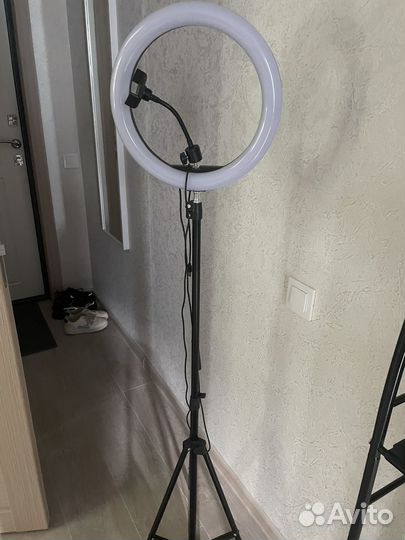 Кольцевая rgb led лампа 33см со штативом