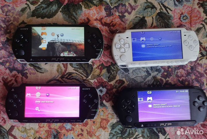 Sony PSP e1003 32/64GB игр200+ прошитая Доставка