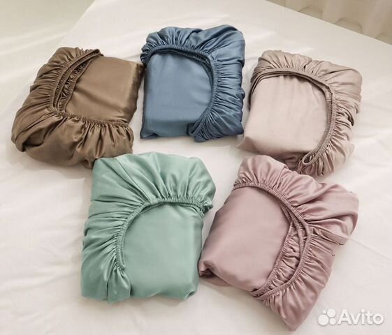 Простыни на резинке из тенселя и египетского хлопк