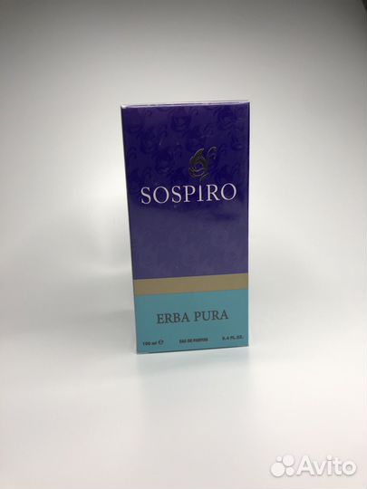 Духи sospiro erba pura 100ml
