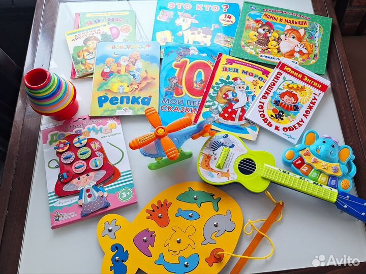 Развивающие игрушки, книжки
