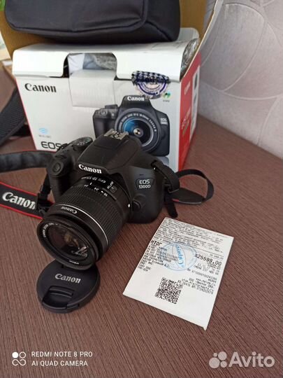 Зеркальный фотоаппарат canon 1300d