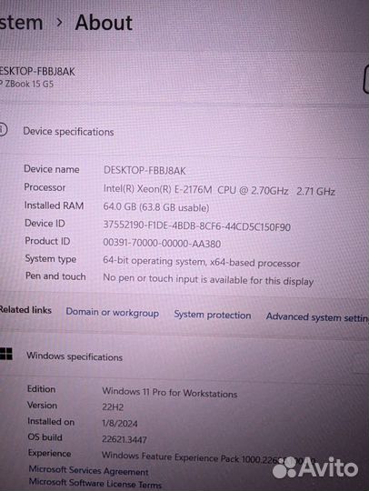 HP ZBook 15 G5 15.6