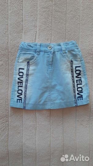 Юбка джинсовая 116-122