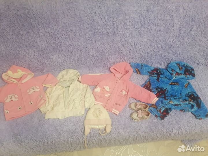 Пакетом вещи для девочки 74 80