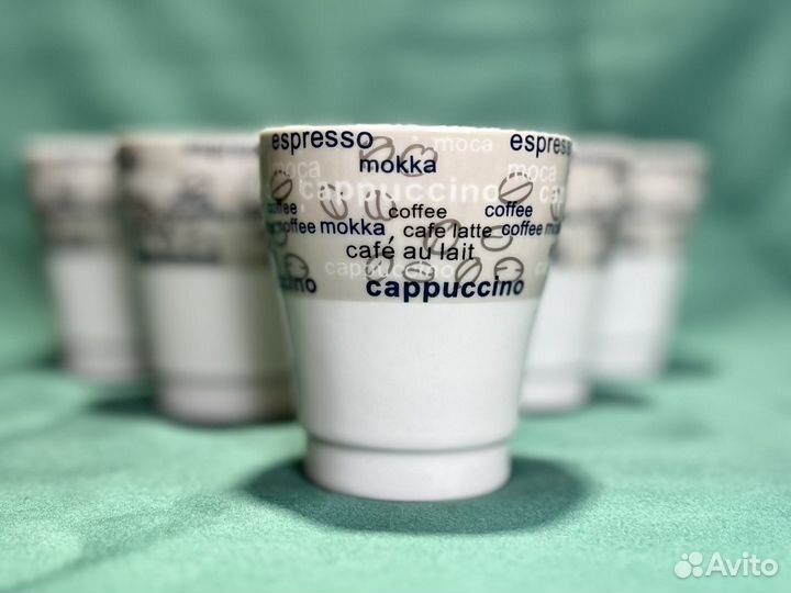 Набор Чашка кофейная 100 мл. 6 шт без ручки